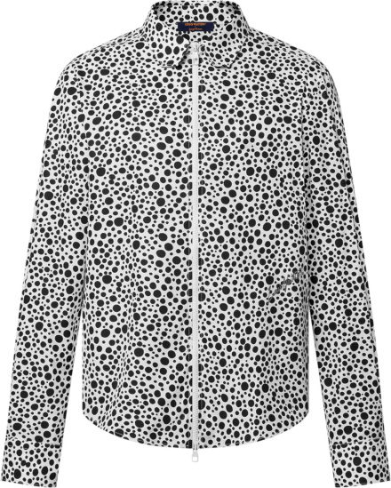 Louis Vuitton X Yk White Dots Printed Zip Shirt 1ab6i0
