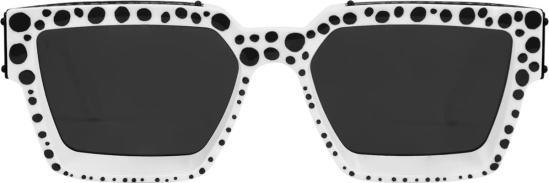 Louis Vuitton X Yk White Painted Dots 1 1 Millionaires Sunglasses