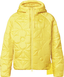 Louis Vuitton Yellow Lvse Monogram Quilted Hooded Zip Jacket 1a9ftz