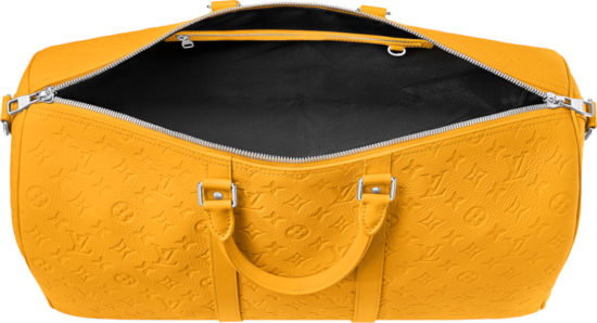 Louis Vuitton Yellow Monogram Leather Horizon 55 Bag
