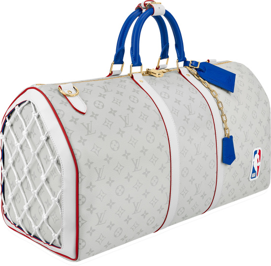 Louis Vuitton x NBA White Monogram 'Keepall 55' Bag