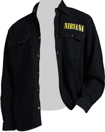 Madeworn Black Nirvana Shirt Jacket