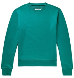 Maison Margiea Teal Tourquoise Cotton Sweatshirt