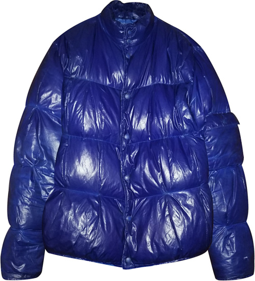 Maison Margiela No 10 Royal Blue Down Puffer Jacket