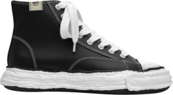 Black Leather High 'Peterson 23' Sneakers