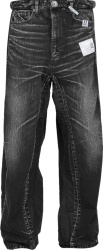 Maison Mihara Yasuhiro Black Split Jeans