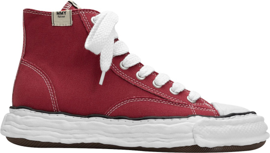 Maison Mihara Yasuhiro Red Canvas High Top Peterson 23 Sneakers