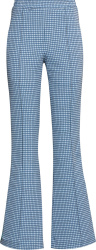 Blue Check Side-Stripe Trackpants