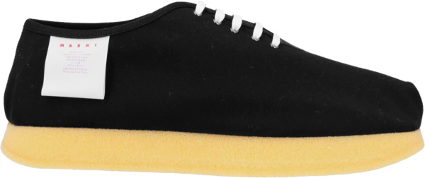 Marni Black Chunky Sole Lace Up Shoes