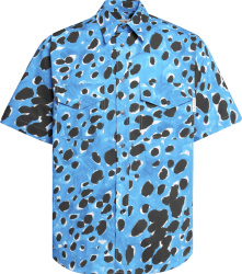 Marni Blue Pop Dots Print Shirt