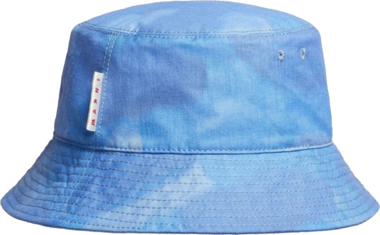 Marni Blue Tie Dye Bucket Hat