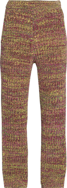 Marni Burgundy Speckled Knit Pants
