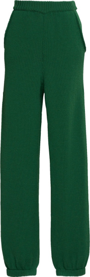 Marni Green Wool Knit Pants