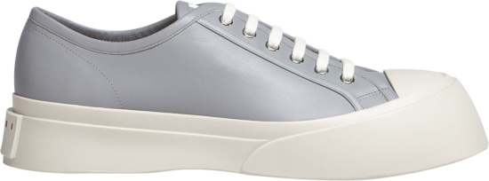 Marni Grey Low Top Leather Pablo Sneakers
