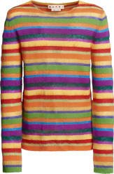 Marni Multicolor Striped Lightweight Wool Sweater