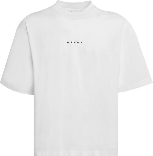 Marni White Small Logo T Shirt