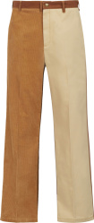 Marni X Carhartt Wip Beige And Brown Colorblock Pants