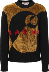 Marni x Carhartt WIP Black Chenille Logo Sweater
