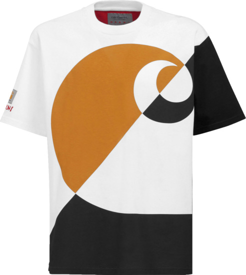 Marni X Carhartt Wip White Oversized Logo T Shirt