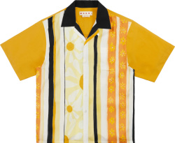 Marni Yellow Floral Stripe Shirt