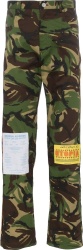 Martine Rose Green Camo Knee Patch Pants