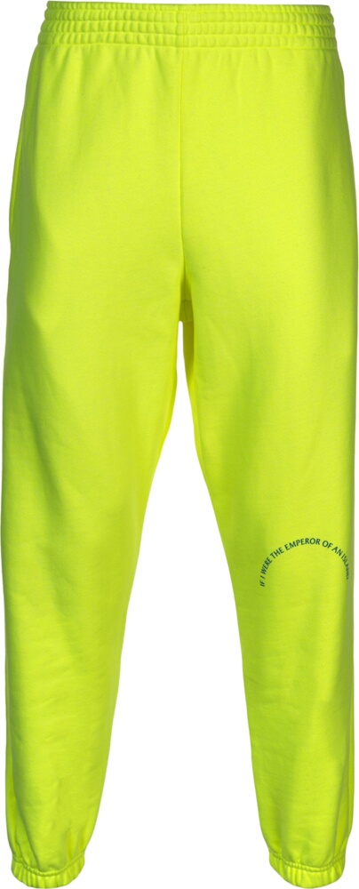 Martine Rose Neon Yellow Knee Print