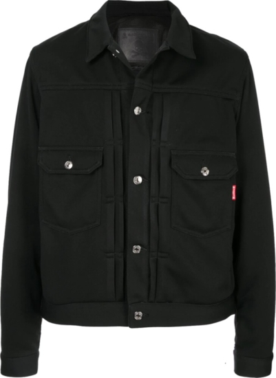 Mastermind Japan Black Snap Front Jacket