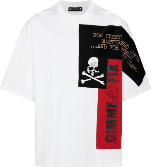 Mastermind Japan White 'Gimme A Fix' T-Shirt | INC STYLE