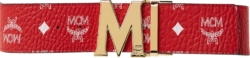 Red Monogram & Gold-M Belt