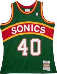 1994-95 Seattle SuperSonics Green #40 Kemp Jersey