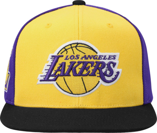 Mitchell And Ness La Lakers On The Block Snapback Hat