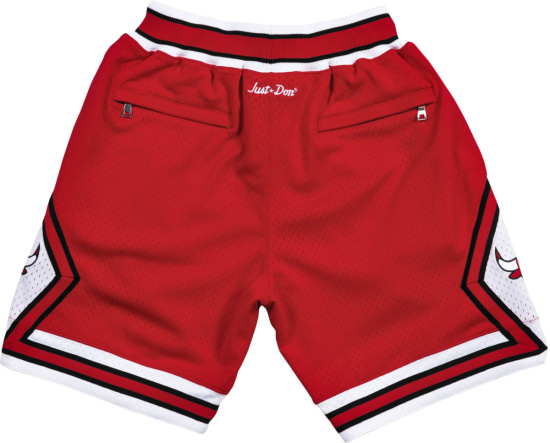 Mitchell And Ness X Just Don 1997 Chicago Bulls Red Shorts
