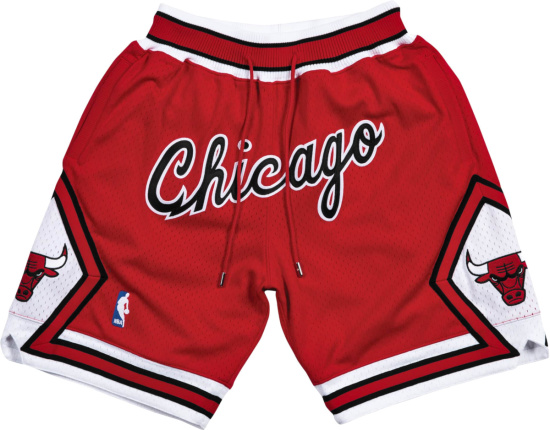 Mitchell And Ness X Just Don Red Bulls Shorts