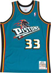 Mitchell & Ness 1998 99 Detroit Pistons Grant Hill 33 Swingman Jersey