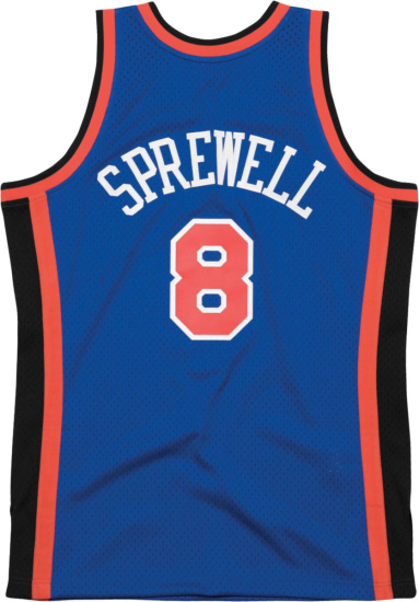Mitchell Ness Swingman Jersey New York Knicks Road 1998 99 Latrell Sprewell Jersey