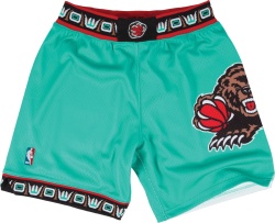 1995-96 Vancouver Grizzlies Turquoise Logo Shorts