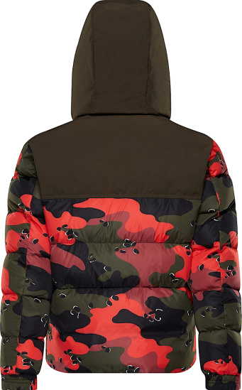 Moncler Red Camo 'Eymeric' Puffer Jacket | Incorporated Style