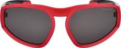 Moncler Pentagra Red Black Two Tone Sunglasses