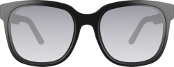 Moncler Black And Grey Gradient Square Sunglasses