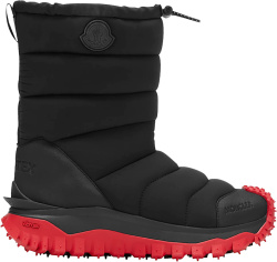 Moncler Black And Red Sole Trailgrip Snow Boots