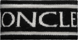 Moncler Black And White Big Logo Headband