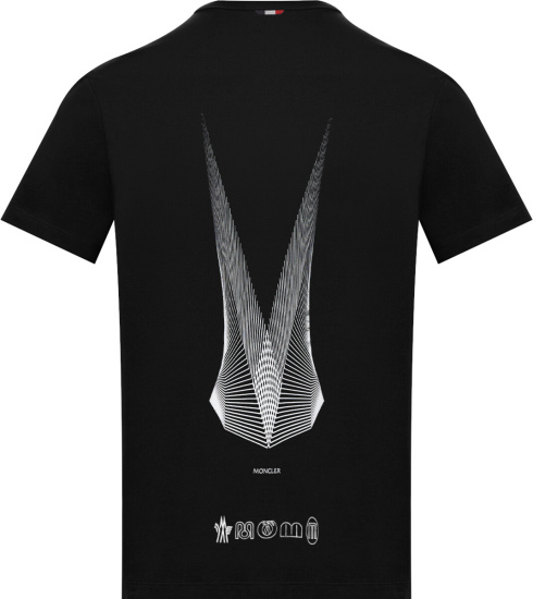 Moncler Black Arch Logo T Shirt