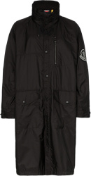 Moncler Black Greg Trench Coat