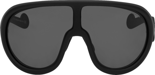 Moncler Black Mask Oversized Sunglasses