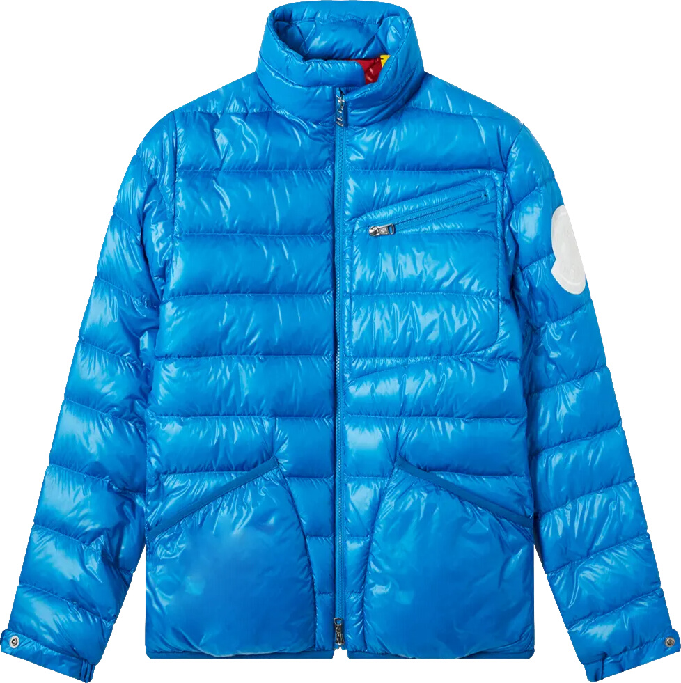moncler blue puffer jacket