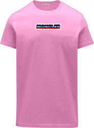 Moncler Bright Pink Box Logo T Shirt