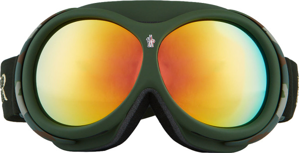 Moncler Green Camoflage Ski Goggles