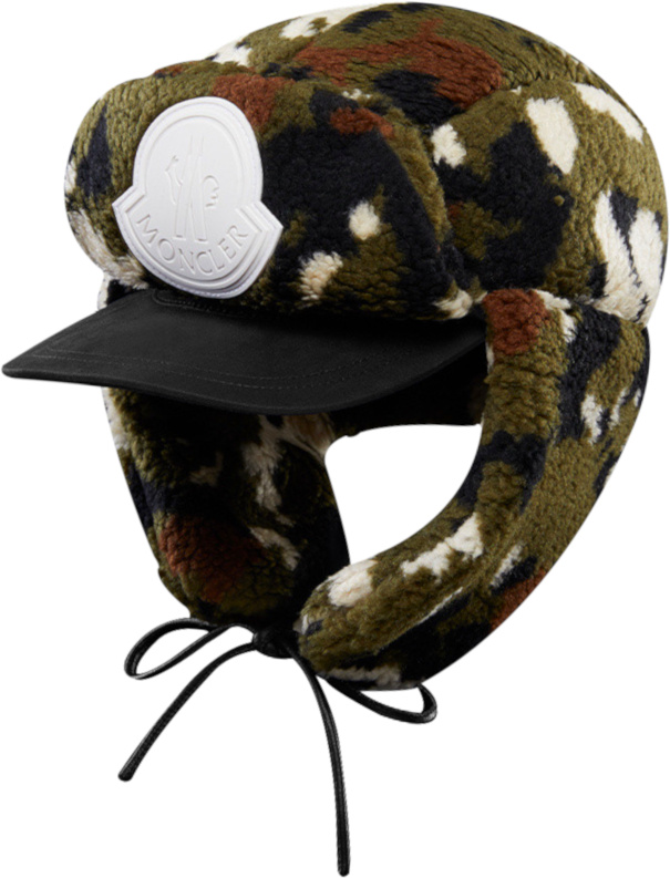 Moncler Green Camo Fleece Hat | Incorporated Style