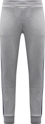 Moncler Grey And Tricolor Side Stripe Joggers
