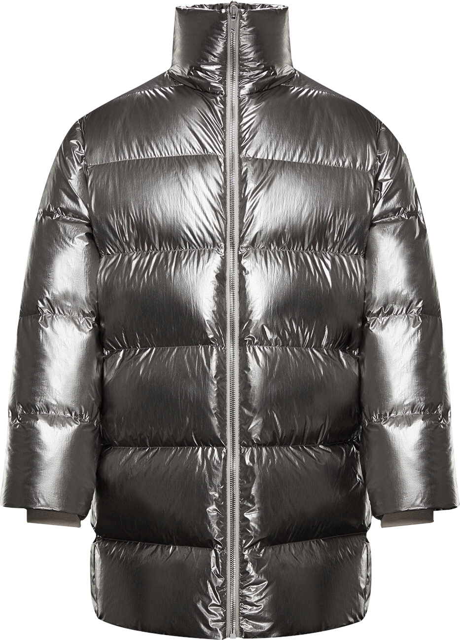 Moncler x Rick Owens Silver 'Cyclopic' Puffer Jacket | Incorporated Style